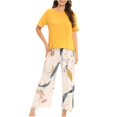 thumbnail image 1 of Rbaofujie Pyjama d'Automne pour Femmes Pyjama à Col Rond pour Femmes Ensemble à Manches Longues pour la Maison Ensemble de Pyjama pour Femmes, 1 of 3