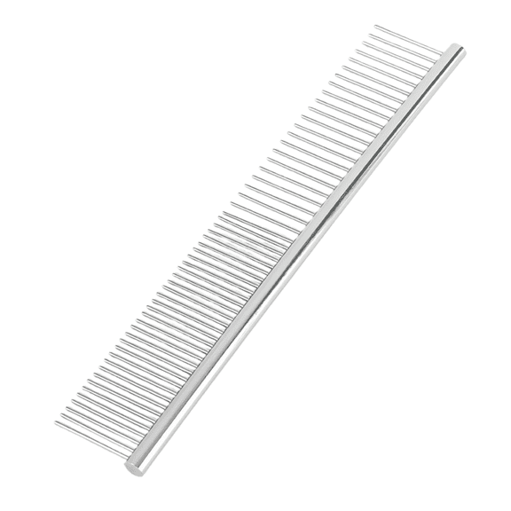 TIEVOSA Durable Grooming Comb for Cats and Stainless Steel Design with Tightly Spaced Teeth for Grooming Ideal for Indoor and Outdoor Use