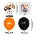 thumbnail image 3 of Fwttom Balloon Suits, Halloween and Orange Confetti Balloons Chain Arch Set Ghost Festival Party Scene Layout, 3 of 9