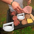 thumbnail image 4 of Kbndieu Meat Press Stainless Steel Meatloaf Meat Press Round Block Burger Press Kitchen Tool Meat Press Pad Home Essentials, 4 of 6