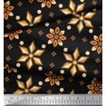 thumbnail image 3 of Soimoi polyester Crepe Fabric Dot & Floral Decorative Print Fabric by Yard 52 Inch Wide, 3 of 3