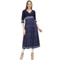 thumbnail image 5 of Bimba Kurta Trapèze pour Femme, Kurti Bleue de Designer, Blouse-Robe Longue Évasée Ethnique - 12, 5 of 5