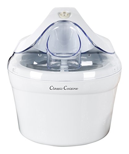 Classic Cuisine 82-KIT1017 Machine à Crème Glacée, Blanc