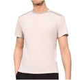 thumbnail image 2 of Styesk T Shirts for Man Solid-Color Casual Elastic Sports Short Sleeved Round-Neck Blouses, 2 of 6