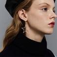 thumbnail image 4 of Boucles d'Oreilles Pendantes Grandes Étoiles Creuses pour Femmes – Bijoux Géométriques au Design Moderne, 4 of 7