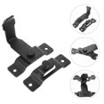 thumbnail image 1 of OULII Loquets de Porte de Grange en Acier Inoxydable Noir pour Portes Doubles 1 Pce, 1 of 8