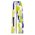 thumbnail image 4 of Pants for Women, Womens Fashionable Striped Printed Drawstring Wide Leg Pants, 4 of 4