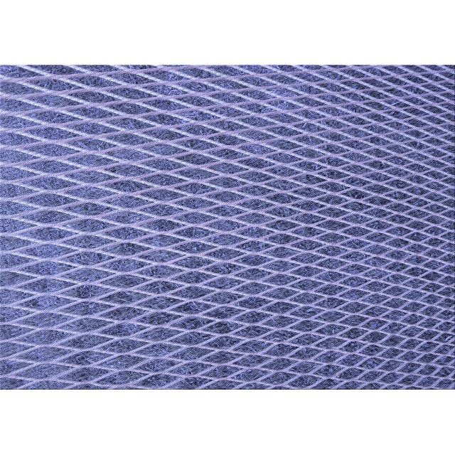 Ahgly Tapis Rectangulaire Lavable en Machine Intérieur Transitionnel Violet Pervenche Profond, 3 Pieds x 5 Pieds