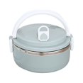 thumbnail image 1 of TIMIFIS Bento Box School Supplies 700ml 1 Layer Round Food Lunch Box Stainless Steel Lunch Box Lunch Box Food Storage Box Children's Lunch Box Hot Food, 1 of 1