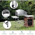 thumbnail image 4 of Gymax Support de Grillade Pliable pour Cuisine Extérieure, Table de Camping Portable, Table de BBQ, 4 of 10