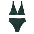 thumbnail image 4 of zanvin Womens High Waisted Bathing Suits Bikini Sets Two Piece Swimsuits,Army Green,XL, 4 of 6