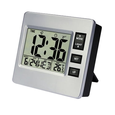 Large Display Digital LCD Clock, Wall Clock Desk Clock with Calendar