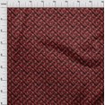 thumbnail image 4 of oneOone Tissu en Coton Rouge Cambrique Abstrait pour Robe Tissu Imprimé au Mètre 42 Pouces de Large, 4 of 4