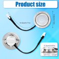 thumbnail image 2 of 2pcs Range Hood Light Bulbs Stainless Steel Range Hood LED Light Replacement Recessed Kitchen Range Hood Light Bulb DC 12V Range Hood Light for Kitchen, 2 of 5