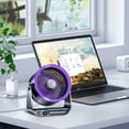 thumbnail image 3 of Sale Today Clearance! Small Desktop Fan, Ultra-Quiet Electric Fan for Office and Home, High-Speed Engine, Wide-Angle Airflow, Portable Desk Fan for Students, 3 of 8