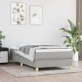 thumbnail image 1 of vidaXL Bed Frame Light Grey 100x190 cm Twin Fabric, 1 of 5