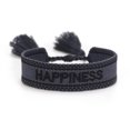 thumbnail image 1 of Thinsony Embroidered Character Bracelet Adjustable Rope Woven Friendship Precision Deep Blue Happiness, 1 of 6