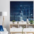 thumbnail image 3 of Design Art - Nuit Skyline de Chicago Bleue, 3 of 5