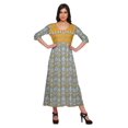 thumbnail image 1 of Moomaya Kurtis Imprimés Ligne A pour Femmes Kurta à Manches 3/4 Tunique d'Été, 1 of 5