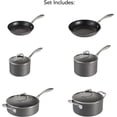thumbnail image 3 of Tramontina 10-Piece Hard Anodized Cookware Set, 3 of 9