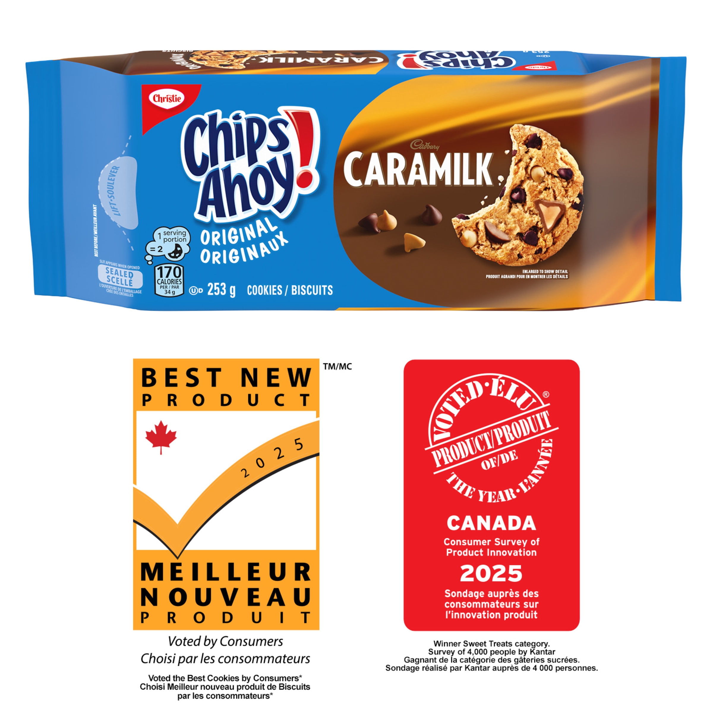 CHIPS AHOY! Crunchy Caramilk Cookies