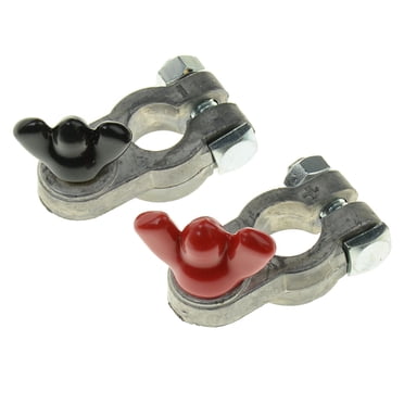 Battery Terminal Clamp Connectors, Pair of Battery Terminals Clamps for Car, Marine, Boat, RVs & Other Vehicles