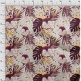 thumbnail image 4 of oneOone Polyester Lycra Brown Fabric Tropical Sewing Craft Projects Fabric Prints By Yard 56 Inch Wide, 4 of 5