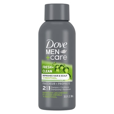 Dove Men+Care Shampooing + Revitalisant 2-en-1 Fraîcheur + Propreté, 89 ml