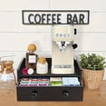 thumbnail image 4 of Estbridge 1pc Rustic Wood Countertop Coffee Bar Organizer  Coffee Station Organizer With Coffee Pod Drawer Holder K Cup Organizer  Coffee Machine Stand Coffee Bar Accessories Organizer  K, 4 of 7