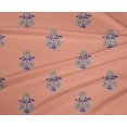 thumbnail image 4 of oneOone Polyester Lycra Fabric Leaves & Floral Block Print Sewing Fabric BTY 56 Inch Wide, 4 of 5