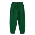 thumbnail image 4 of aohooy Men's Fleece Elastic Bottom Jogger Sweatpants - Drawstring Workout Track Running Gym Athletic Pants with Pockets Green,S, 4 of 8