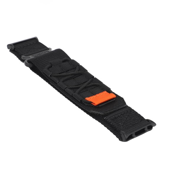 Bracelet de Montre Sport à Crochet et Boucle, Bracelet de Montre en Nylon Respirant à Crochet et Boucle Ajustable pour Montre Intelligente Orange,Noir,Vert OD