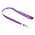 thumbnail image 1 of Unique Bargains Polyester Flat Strap Neck Lanyards with Clip Swivel Hook Purple 20 Pack, 1 of 5