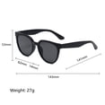 thumbnail image 3 of TIEVOSA Lunettes de Soleil Polarisées Carrées Classiques pour Femmes et Hommes Rétro Tendance Lunettes de Soleil (Noir), 3 of 6