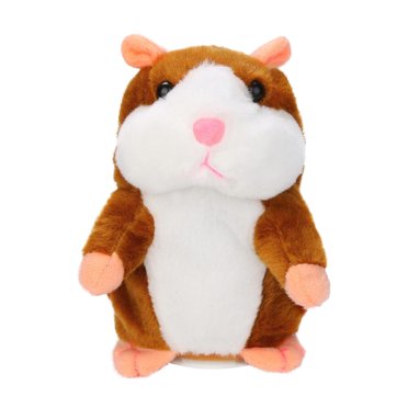 EGNMCR Pet Plush Toys Adorable Interesting Speak Talking Record Hamster Mouse Plush Kids Toys Dental scaler