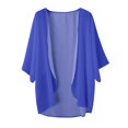 thumbnail image 4 of (Lot de 2) Kcodviy Manteaux Chandails Bouffants Élégants Unis pour Femmes Cardigan à Manches Cardigan Ample Couvre-Maillot Cardigans Sans Manches pour Femmes Haut Blouse Décontractée, 4 of 4