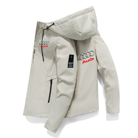 2024Men‘s motorcycle racing jacket casual windbreaker pilot jacket Audi motorcycle clothing