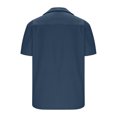 thumbnail image 5 of asjyhkr Mens Beach Button down Shirts Casual Stretch Collared Summer Travel Short Sleeve Tops, 5 of 5