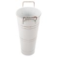 thumbnail image 5 of KAKOWELY Round umbrella stand rack Rustic Flower Jug Double Handles Plant Flower Container Floral Arrangement Bucket Vintage Flower Container Rustic Double Handles Flower Pot Iron Flower Bucket, 5 of 5