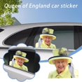 thumbnail image 2 of Queen Car Window Decal, Funny Queen Elizabeth Window Sticker Decal Waterproof Personalized Vehicles Automotive Decoration(for Left Side), 2 of 8