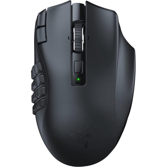 Refurbished (Excellent) - Razer Naga V2 HyperSpeed Wireless MMO Gaming Mouse