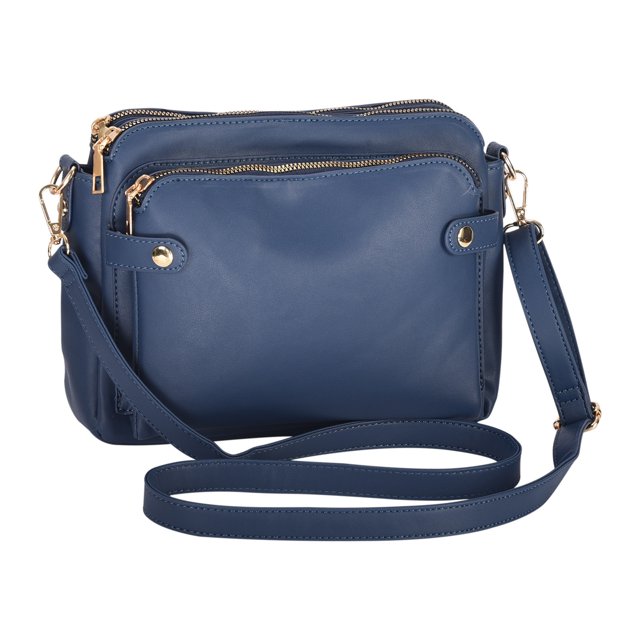 matoen Three Layer Leather Shoulder Bag Small Size Large Capacity Card Bag Fashion Bag Soft Leather