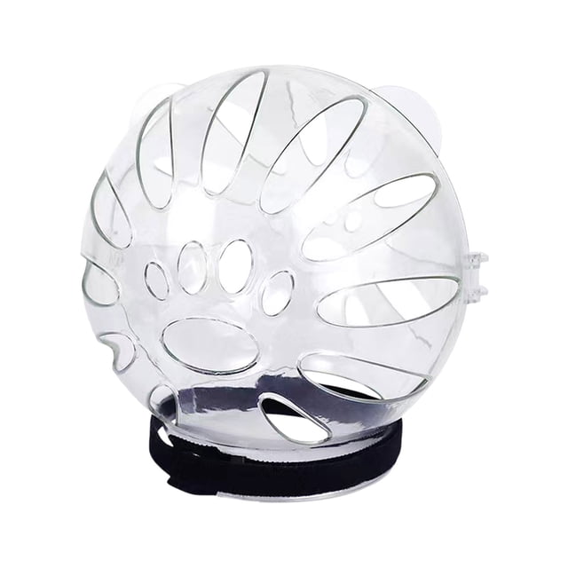 -Scratch Collars Breathable Transparent Space Hood Cat Function Design for Bathing Grooming Cutting Nails Protective Pet Supply Adjustable Soft Clear Round Head Cover