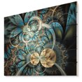 thumbnail image 1 of Design Art - Fleur Fractale Bleu Or Symétrique, 1 of 5