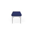 thumbnail image 5 of Lenox Steel Reception Waiting Room Healthcare 3-Seat Bench / Silver Steel / Blue, 5 of 5