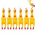 thumbnail image 1 of HSHDLDF 6 Pack Rubber Screaming Chicken Toy Yellow Rubber Squeaking Chicken Toy Novelty and Durable Rubber Chicken, Shrilling Decompression Tool Gadgets, 1 of 7