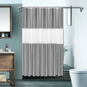 Kctiaxy Shower Curtain for Bathroom Modern Shower Curtain Winter in Bath 71X71 Inches Long Shower Curtains Set , Hotel Style with Translucent Top Window Kitchen Appliances