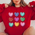 thumbnail image 4 of TIMIFIS Cadeaux de la Saint-Valentin pour Elle Cœur Chandail pour Femmes Mode Mignon Imprimé Amour Col Rond Chandails en Molleton Décontractés Manches Longues Tenues Printemps Automne - Printemps/été, 4 of 4