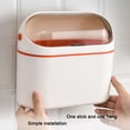 thumbnail image 4 of Chmadoxn Garbage Can, Trash Can Table Trash Can, Trash Can With Lid , Trash Can For Bathroom Vanity, Desktop Office,Tabletop Or Coffee Table, 4L trash can, 4 of 6
