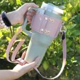 thumbnail image 4 of ZheElen Housse de Tasse en Mousse avec Sangle Réglable pour Bouteille d'Eau de Voyage Sac avec Sangle Style Noir, 4 of 6